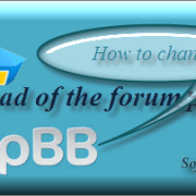 Head of the Forum PhpBB